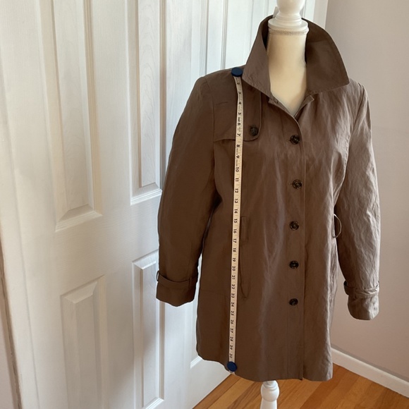 Women’s Style & Co. Light Weight Trench Coat, SZ L - Picture 6 of 14
